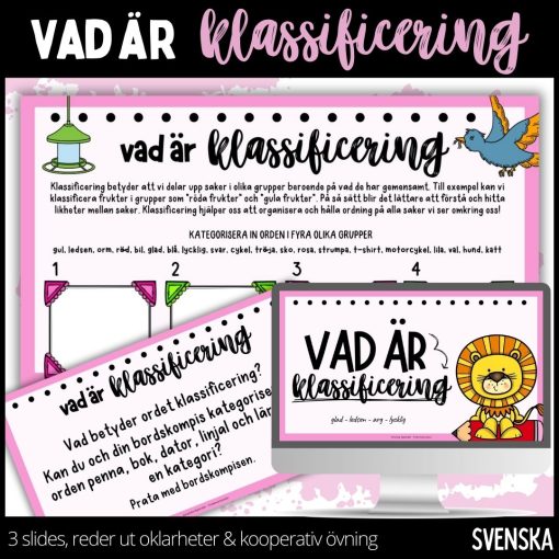 Klassificering - presentation