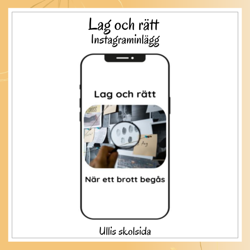 Lag och rätt - Instagraminlägg