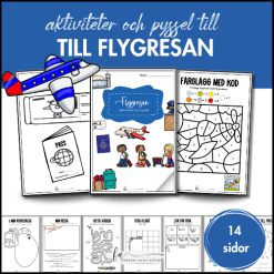 Pyssel- och aktivitetshäfte tema flygplan