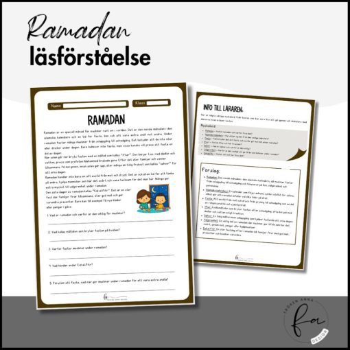 Ramadan - Läsförståelse och nyckelord