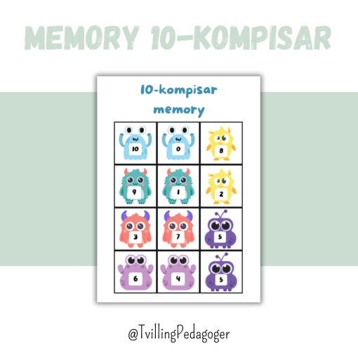 Memory - 10-kompisar