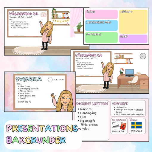 Presentationsbakgrunder - 5 st