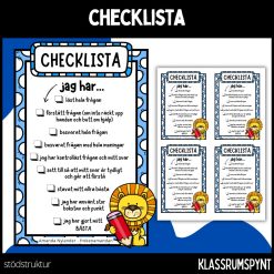 Checklista - stödstruktur