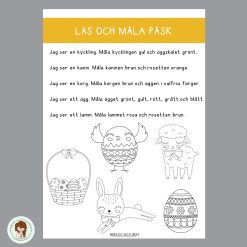 Läs och måla - Påsk