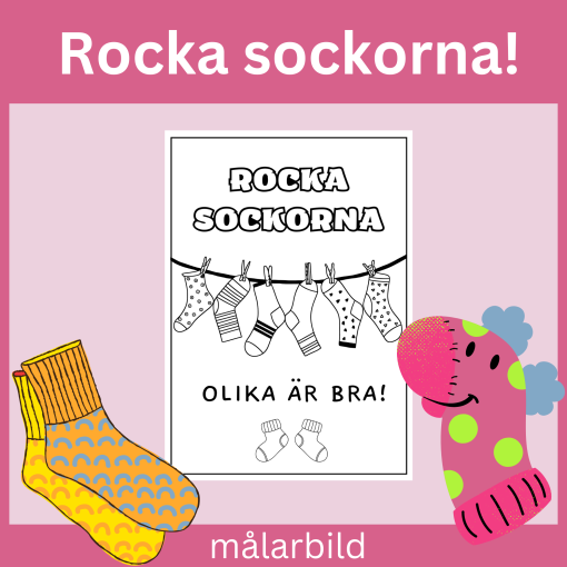 Målarbild “Rocka sockorna”