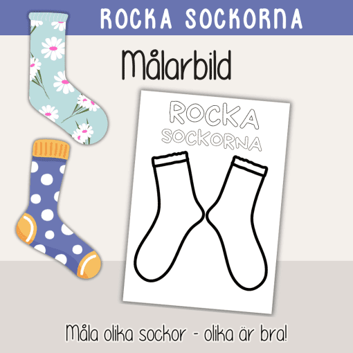 Rocka sockorna - Målarbild