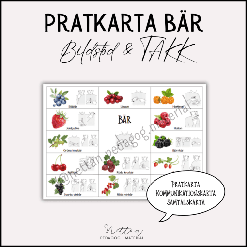 Pratkarta bär