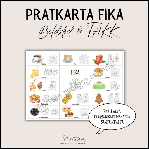 Pratkarta fika