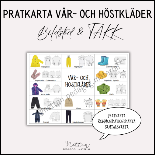 Pratkarta vår- och höstkläder