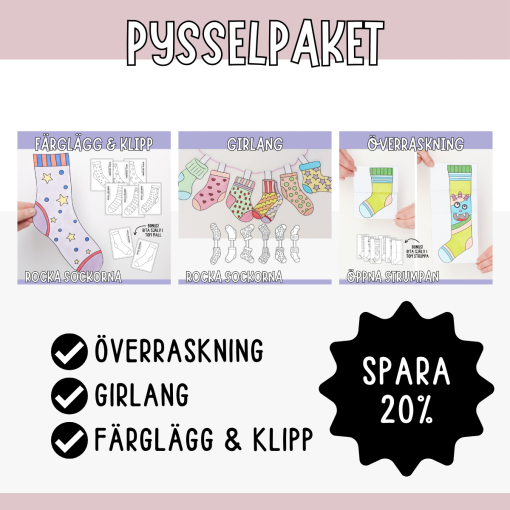 Rocka sockorna- pysselpaket
