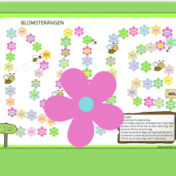 Blomsterängen - spel som tränar positionssystemet
