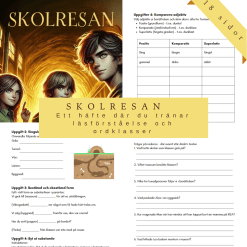 Skolresan - vi tränar läsförståelse och ordklasser.