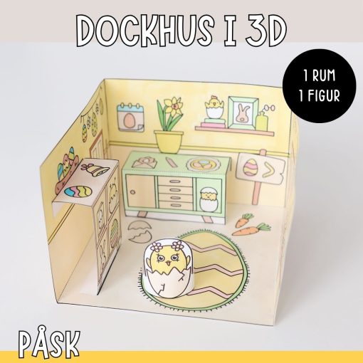 Pyssla dockhus - påsk
