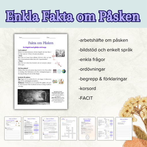 Enkla Fakta om Påsken: arbetshäfte