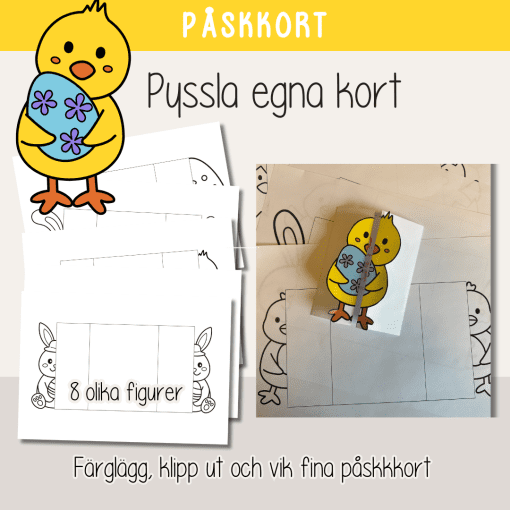 Påsk - Pyssla egna påskkort - Påsktema