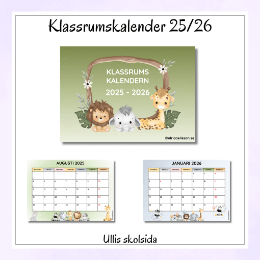Klassrumskalender 25/26