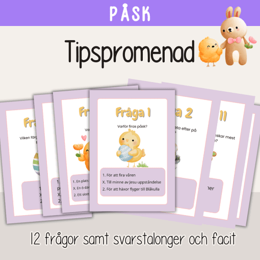 Påsk - Tipspromenad med påsktema