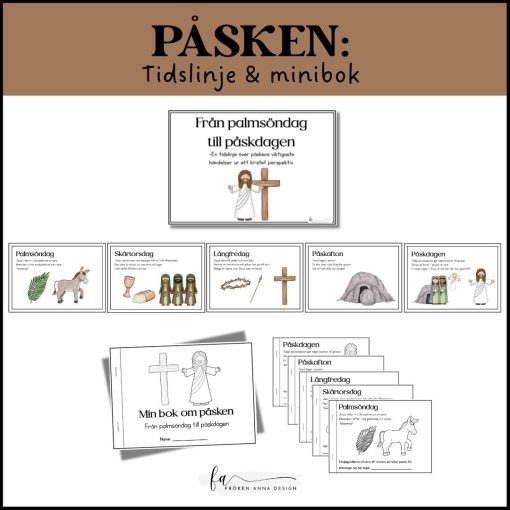 Från Palmsöndag till Påskdagen – tidslinje och minibok