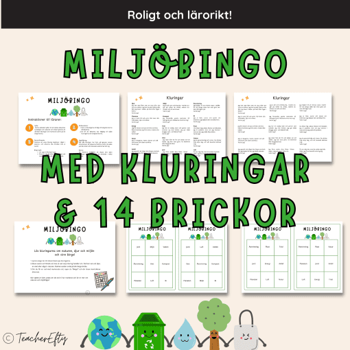 Miljöbingo - Spela & fira Jordens Dag!