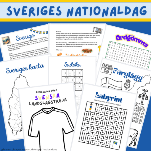 Sveriges nationaldag - arbetshäfte