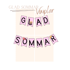 Glad sommar - vimplar