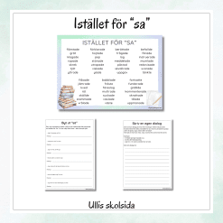 Istället för "sa"