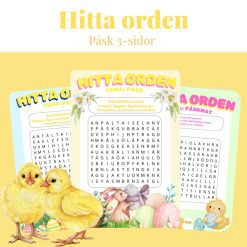 Hitta orden - påsktema