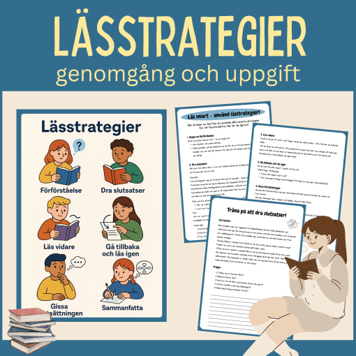 Lässtrategier - affisch, genomgång och uppgift
