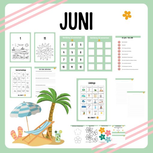 Juni - 34 sidor med uppdrag i Juni