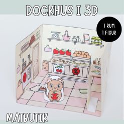 Pyssla dockhus - matbutik