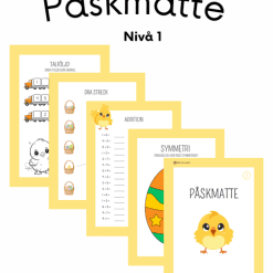 Påskmatte - Nivå 1 (10 sidor)