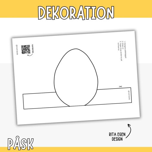 Påskpyssel- dekoration (fri nedladdning)