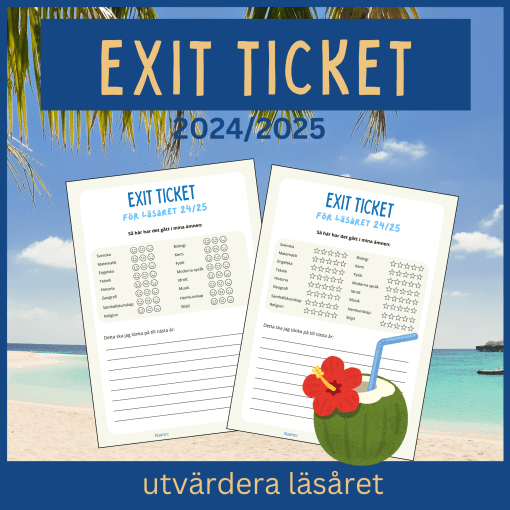 Utvärdera läsåret med exit ticket 24/25