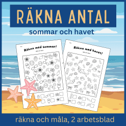 Räkna med sommar och havet - Talområde 1-10