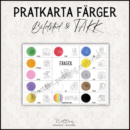 Pratkarta färger