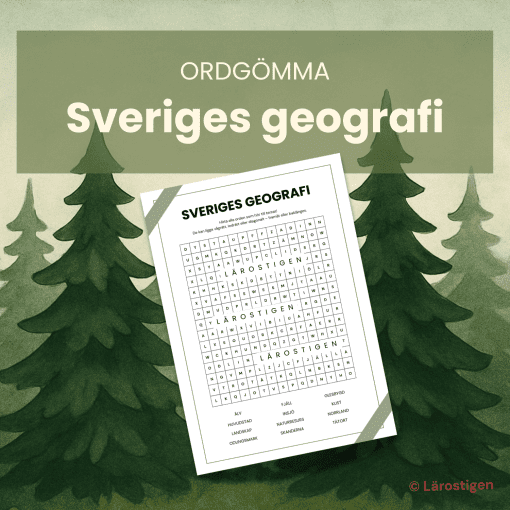 Ordgömma - Sveriges geografi
